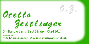 otello zeitlinger business card